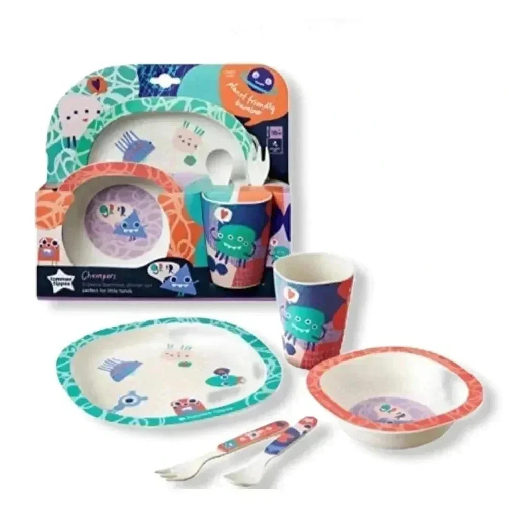 Tommee Tippee Chompers 5 PCs bamboo dinner set